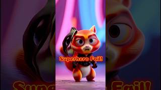 Subscribe for more funny fails! 🐿️ #AnimationMemes #CuteAnimals #SuperheroAnimals #Animation2025