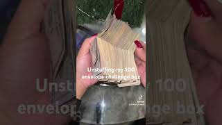 Unstuffing $5151 from my savings challenge box #beautybudgetz #moneysavingideas #cashbudgeter #money
