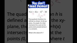 SAT | Who needs DESMOS? #satprep #satmath #education