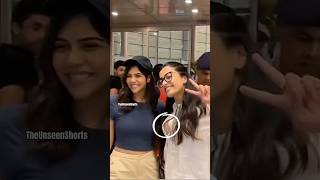 Rashmika Mandanna snapped at the airport🔥🤍|The Unseen Shorts #rashmikamandanna