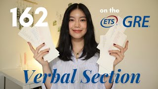 How I Got a 162 on the GRE VERBAL REASONING Section in 2 Months | 2025