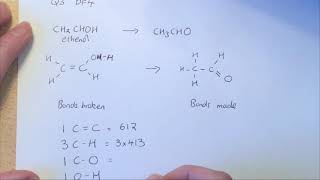 Bond enthalpy calculation