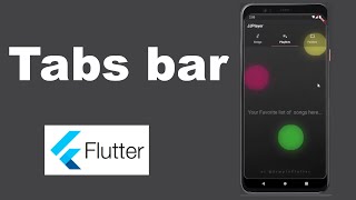 Flutter Tabs bar tutorial with source code #flutter #tabs #flutterwidgets
