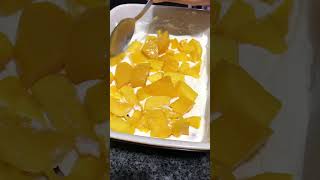 easy peach mango float #shorts #asmr #food #dessert #filipino #cookwithme #mangofloat