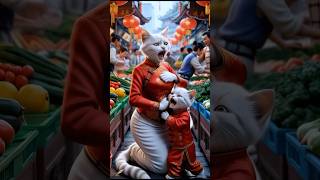 Pregnant Cat Mom's Life CHANGED by Hero Kitten! 😻 #cat #catlover #shorts #shortvideo #funny