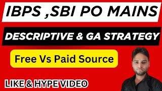 IBPS 🥳 PO Mains ✅ SBI Po Mains 🤔 Descriptive Course 👍 Ga strategy #ibpspomains #descriptivewriting 