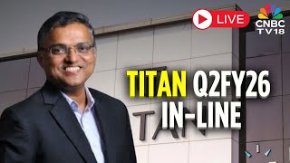 Titan Q2FY26 Results LIVE | Titan's Q2FY26 In-Line | Gold Ingot Sales Boost Revenue Growth In Q2