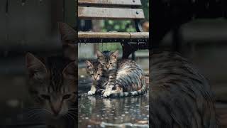 🌙 Rainy Night Story #cat #sleepsounds #heavyraining #rain #relax #rainsoundsforsleeping