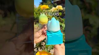 新しいバイラルアイスクリームを試しています✨🍋 #viralfood #icecream #foodie