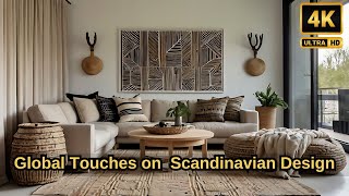 Scandinavian Minimalism Meets Global Influences: Serene Living Room Fusions