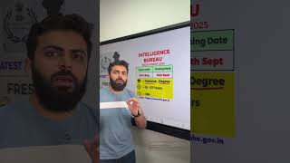 LATEST GOVERNMENT JOB RECRUITMENT 2025 INTELLIGENCE BUREAU RECRUITMENT 2025 NEW GOVT JOB VACANCY