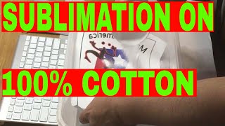 Sublimation on 100 % cotton with polyamide/ como sublimar en algodon con poliamida