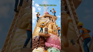 Making Delicious Giant Ice Cream Ready to be served #shorts #miniature #icecream