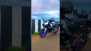 but my 🏍️💨#automobile #r15 #kannada #love #bikelover #kannadasadstatus #yamahar15 #rider #lovestatus