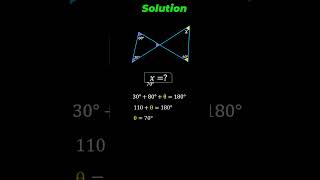 solve these "X" angle #maths geometrymagic #mathstricks #mathsisfun #visualmath #reelswithmath