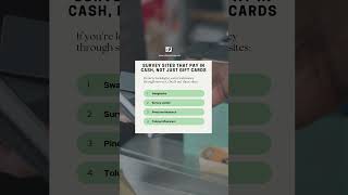Get paid in CASH, not just gift cards! Try these survey sites now!"  #makemoneyonline #surveysites