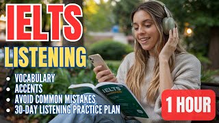 1 Hour IELTS Listening Practice Podcast || Improve Vocabulary, Accents, Fluency & Plan
