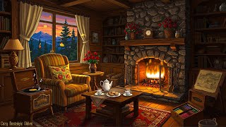 cozy fall ambience 🍁 1950s attic reading nook with vintage oldies music for study, sleep & unwind