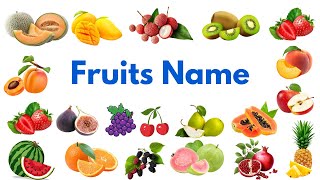 FRUITS NAME for Toddlers | Learning videos for kids | First words for babies | English vocabulary