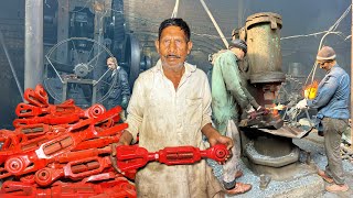 Incredible Manufacturing Process Of Making Tractor Adjustable Stabilizer Bar In A Local Factory