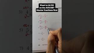 Struggling with fractions? Boost your ASVAB score. 📘 Link in bio #fraction #asvabmathhelp #mathhack