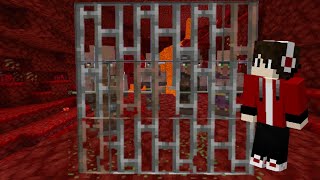 Os aldeões foram sequestrados pela bruxa no Minecraft!!