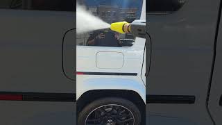 Tried Ceramic Shampoo on our monthly G-Wagon wash great beading & smooth drying! #MobileDetailing