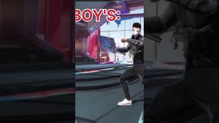 GIRLS X BOYS FF HA HA HA # NOBITAEDITS # YTSHORTS # TREANDING #
