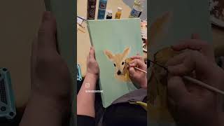 Painting a spring fawn with @vintageartsinc