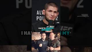 When Khabib said this about GSP #khabibnurmagomedovufc #ufc #ufcchampion