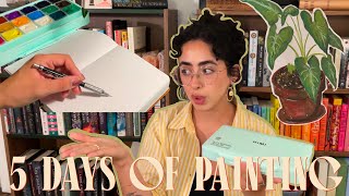 Paint With Me || Testing Out Himi Gouache Paints for 5 Days
