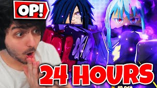 Becoming OVERPOWERED in 24 Hours on this Roblox Anime Tower Defense Game