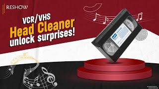 Reshow VHS Video Head Cleaner for VHS/VCR Players Dry Technology No Fluid Required