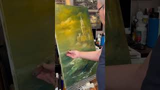 Seaside Castle 🏰 | 24x36 inches oil on canvas
