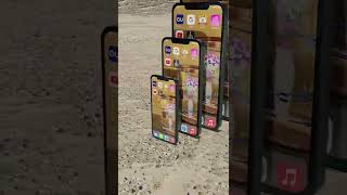 アイフォン13を使った巨大ドミノ　iPhone 13 domino effect run #Shorts