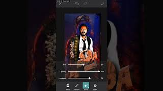 pushpa 2 movie poster ft shreyas talpade || #editing_tips #tranding #ytshorts #viral #alluarjun