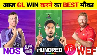 NOS vs WEF 3rd Match dream11 team prediction | NOS vs Welsh Fire The Hundred Pitch Report