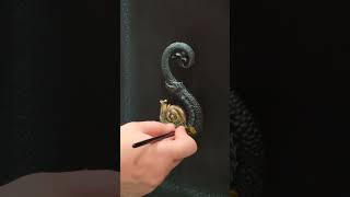 Chalk Painting hardware...you can do it! #makeover #diy #furniture