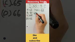 Reasoning Tricks #reasoning #analogy #shortsfeed #ssc #ssccgl #sscgd