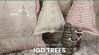 Christmas Trees with IOD Moulds and Stamps plus SPINDLES!