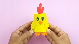 How to Make an Easter Chicken from a Paper Coffee Cup - Easy DIY Papercraft Tutorial