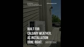 AC Installation Is About Precision—Not Price #CalgaryLiving #YYCHomes #ACInstallation #GoFurnace