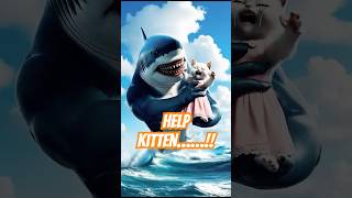 EXTREME Cat Dad Fights Mutated Shark to Save Kitten! 😻🎯  #cat #catlover #shorts #shortvideo #funny