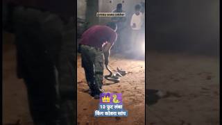 See ten feet long king cobra snake rescued from rinku snake catcher  #shorts #youtubeshorts #viral