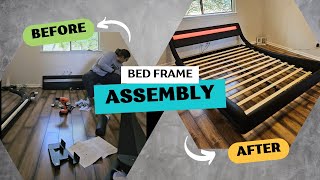 ¡Transforma tu Dormitorio! Montaje de Cama LED Moderna Paso a Paso | Easy Mueble
