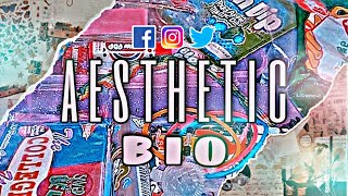 Aesthetic Bio Ideas // Aesth YT