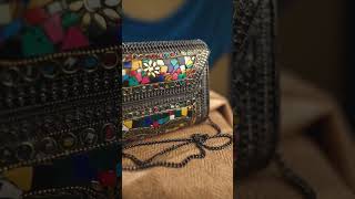 "Mosaic Masterpiece:  Metal Mosaic Bag Showcase" #viralvideo #handcraftedelegance #artistryinfashion
