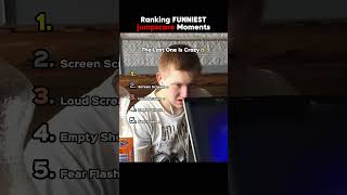 Ranking FUNNIEST jumpscare Moments😂 P.1 || #shorts #rankingshort #rankingmoments #bestmoments