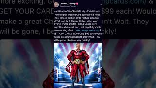 Donald Trump Announces NFT Trading Cards #shorts