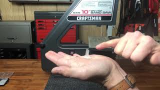 Quick Fix to Replacing the Yellow Safety Key On Craftsman Tools Bandsaw, Power Tools and Equipment